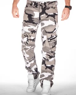 Adven reisitaskuhousut - Valkoinen Camo