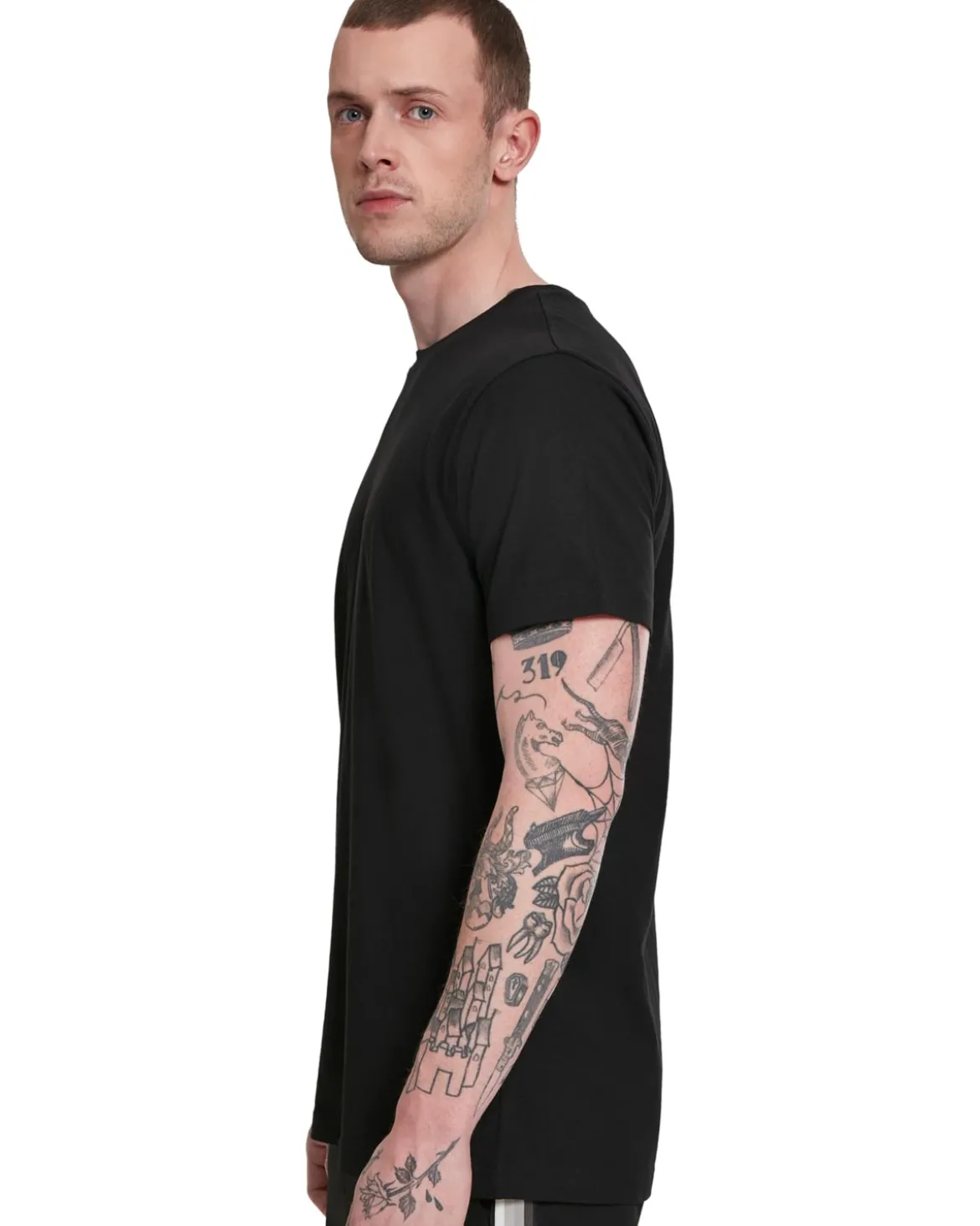 Basic t-paita 3-pack - Valkoinen/Musta