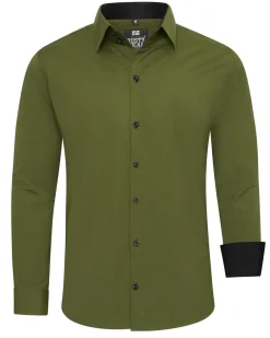 Beales kauluspaita - Khaki/Musta