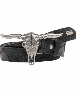 CG199 Bull nahkavyö - Musta