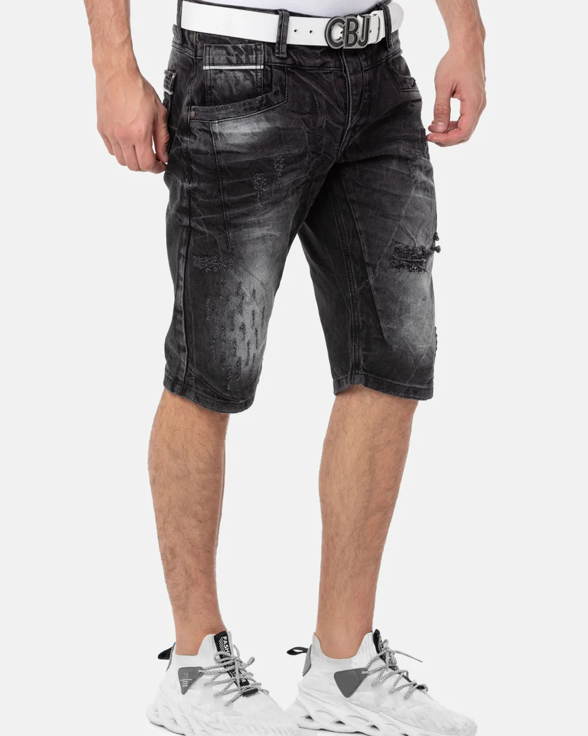 CK288 Bruce farkkushortsit - Mustat
