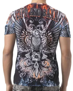 CT818 Eagle Skull t-paita - Sininen