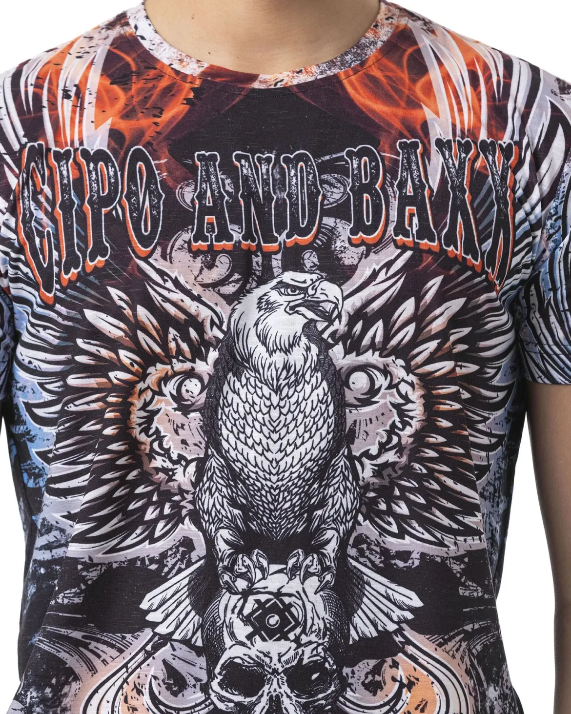 CT818 Eagle Skull t-paita - Sininen