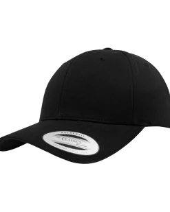 Curved classic snapback - Musta