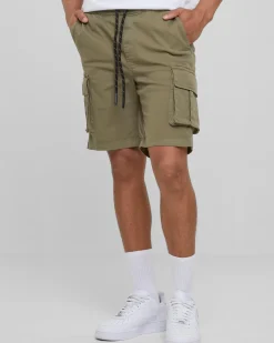 Drawstring reisitaskushortsit - Vihreä