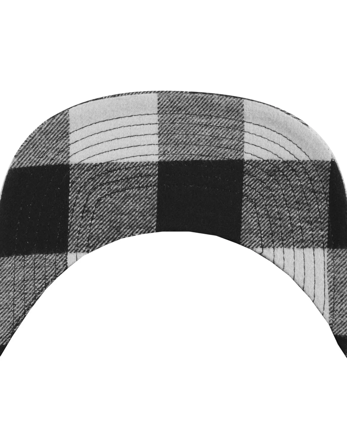 Flanelli snapback - Musta/Valkoinen