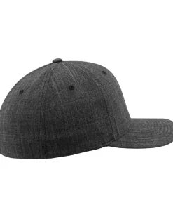 Flexfit fine melange lippis - Tummanharmaa