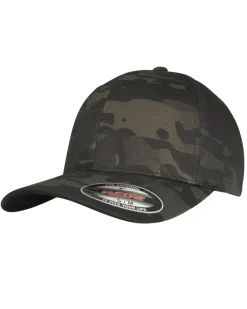 Flexfit Multicamo lippis - Musta