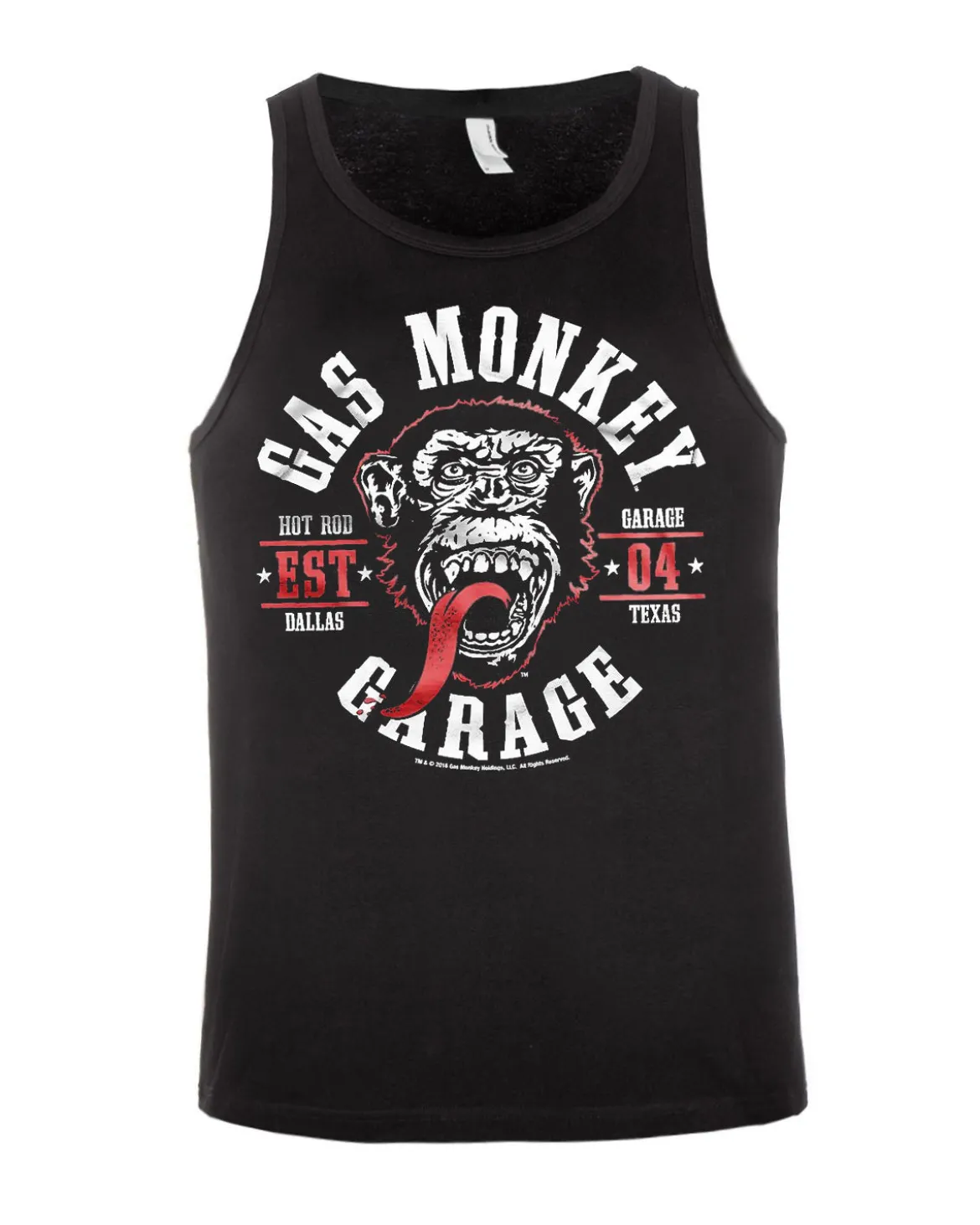 Gas monkey round seal hihaton - Musta/Valkoinen