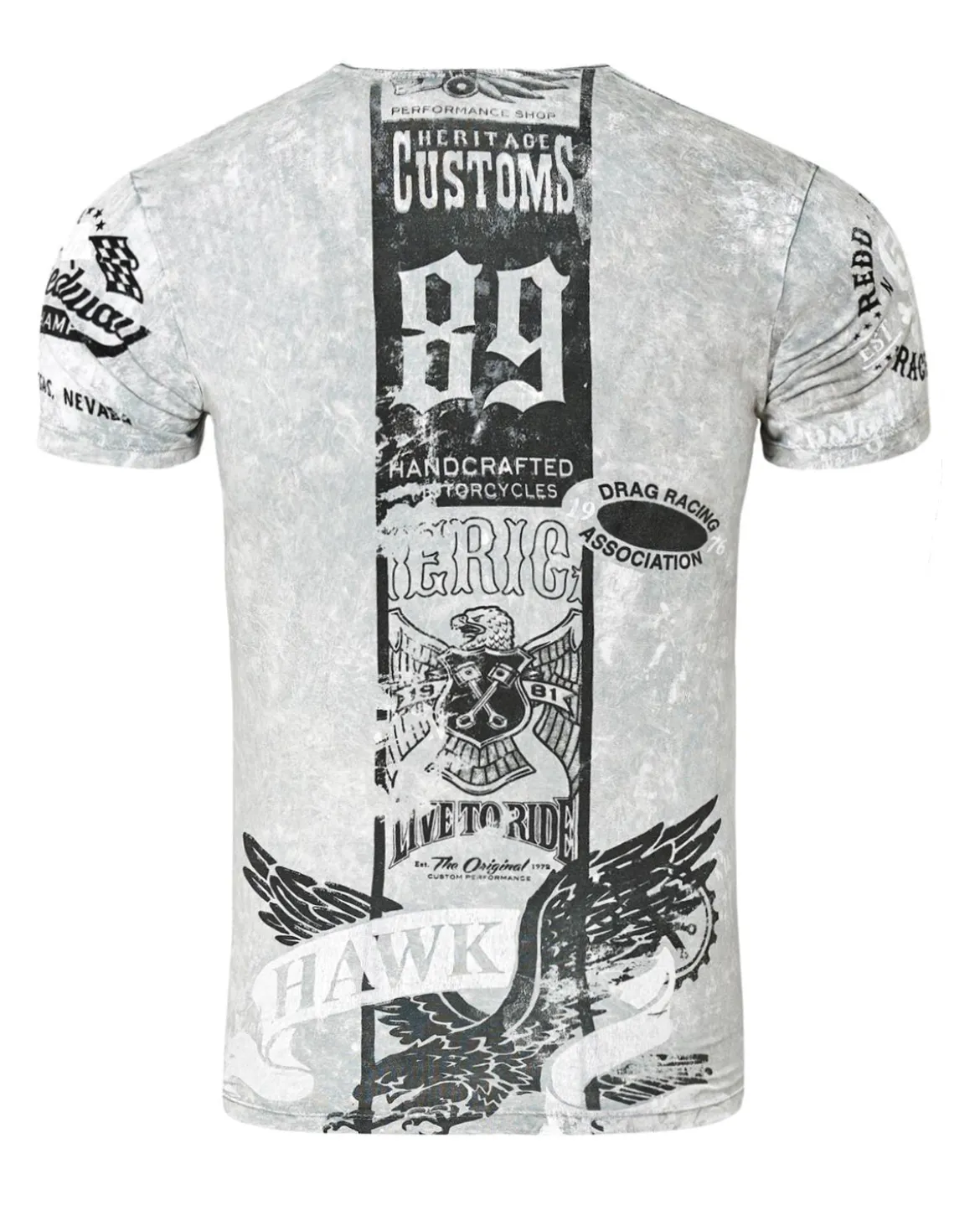 Hawk t-paita - Harmaa