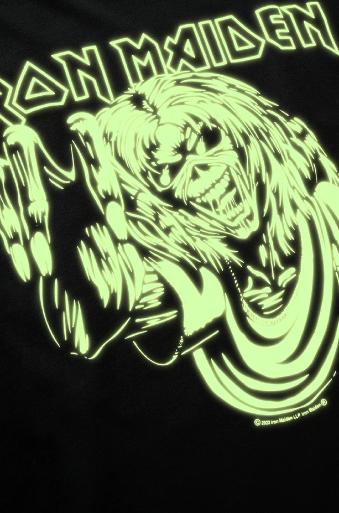 Iron Maiden Eddy Glow t-paita - Musta