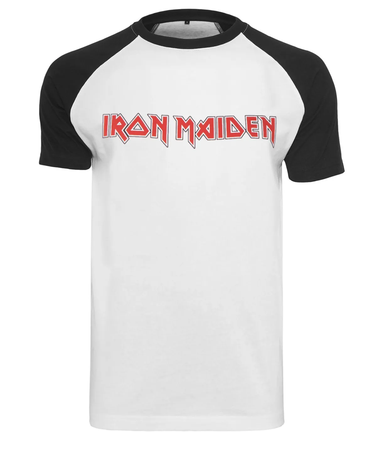 Iron Maiden logo t-paita - Valkoinen/Musta