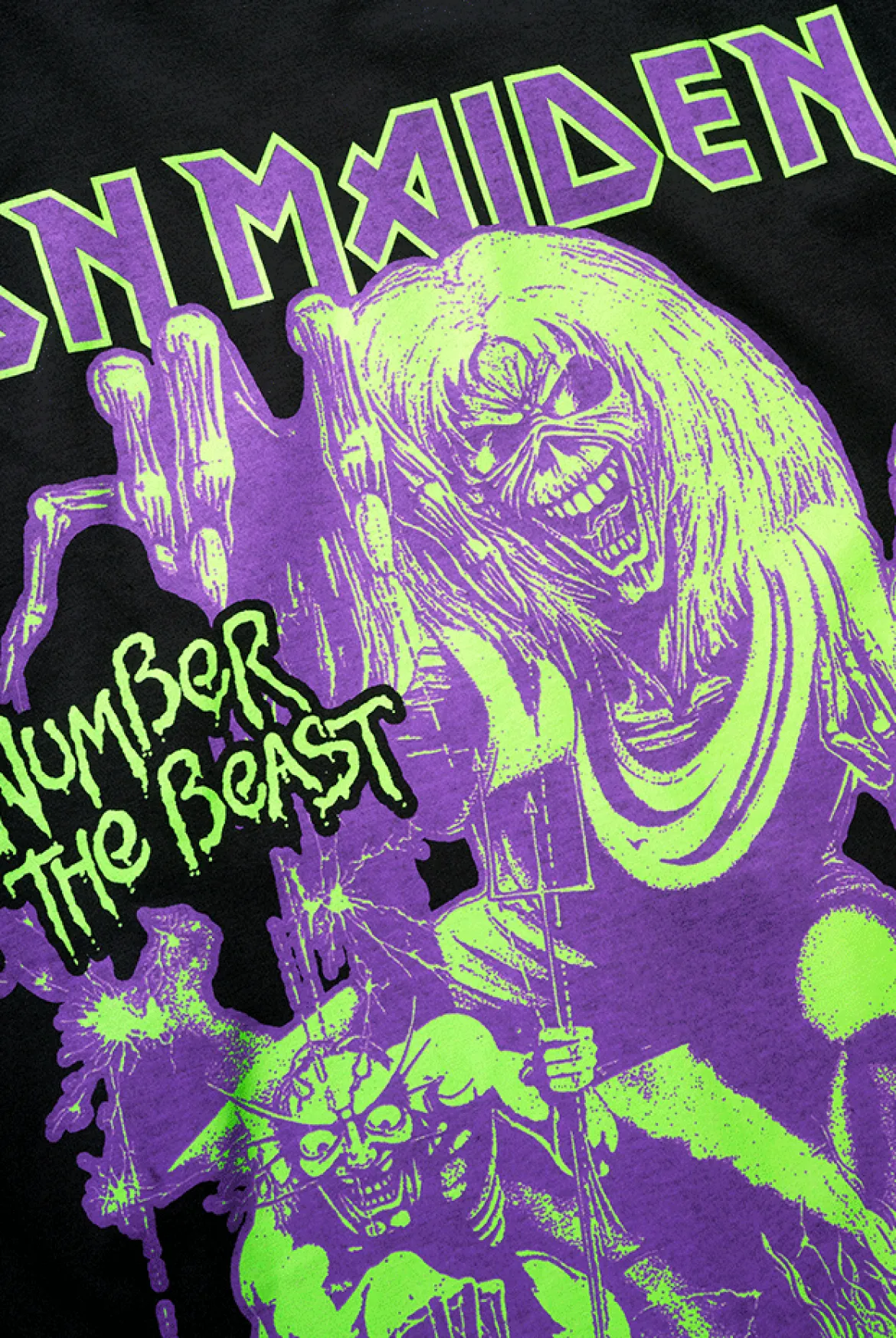 Iron Maiden Number Of The Beast t-paita - Musta