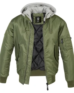 MA1 hooded bombertakki - Vihreä