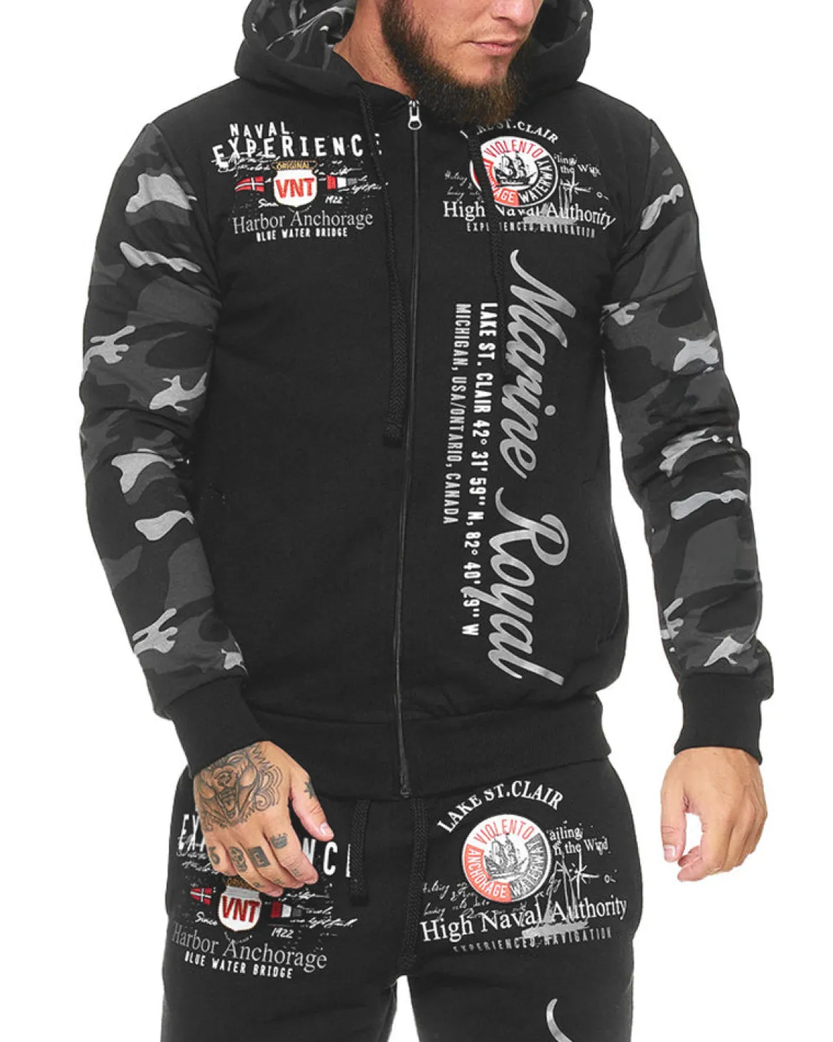 Marine royal vetoketjuhuppari - Musta Camo
