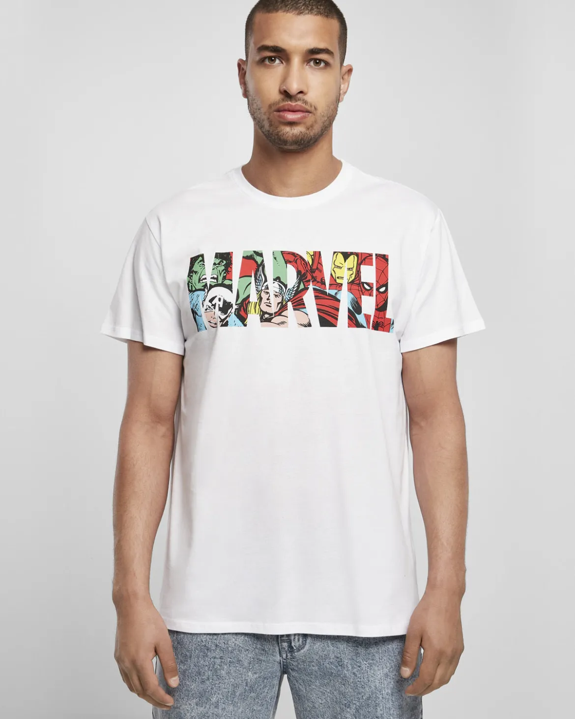 Marvel logo t-paita - Valkoinen