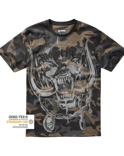 Motörhead warping t-paita - Tumma camo