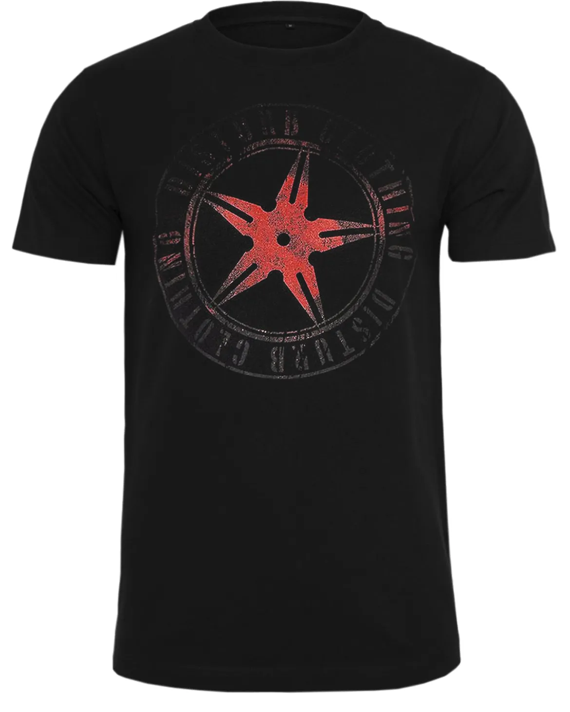 Original red throwing star t-paita - Musta