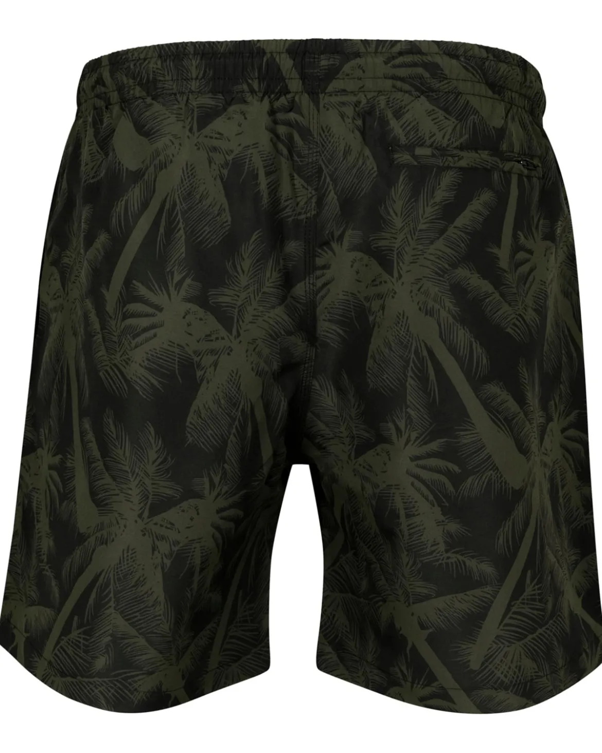 Pattern Palm uimashortsit - Musta/Vihreä
