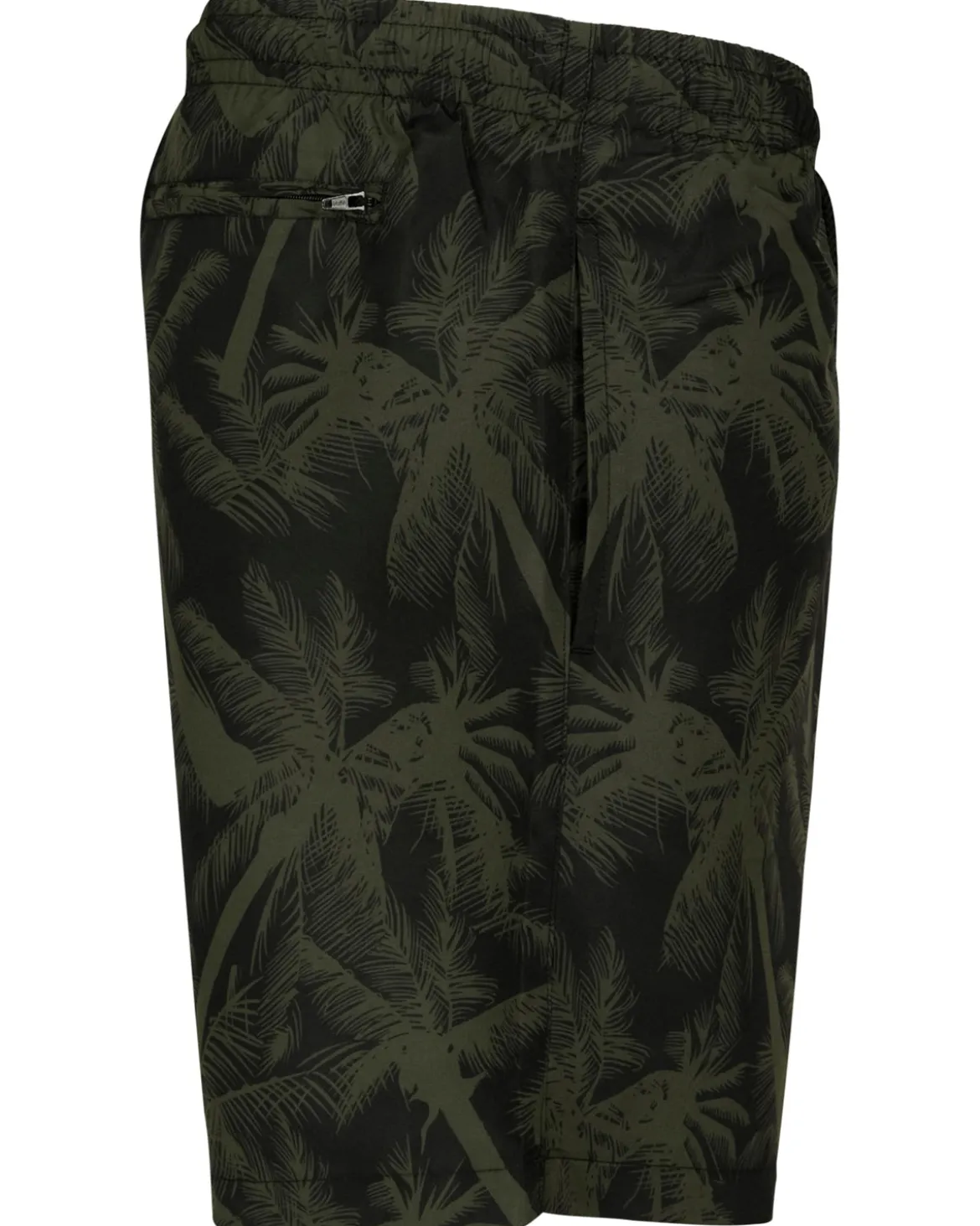 Pattern Palm uimashortsit - Musta/Vihreä