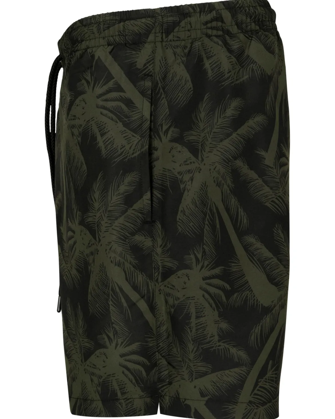 Pattern Palm uimashortsit - Musta/Vihreä