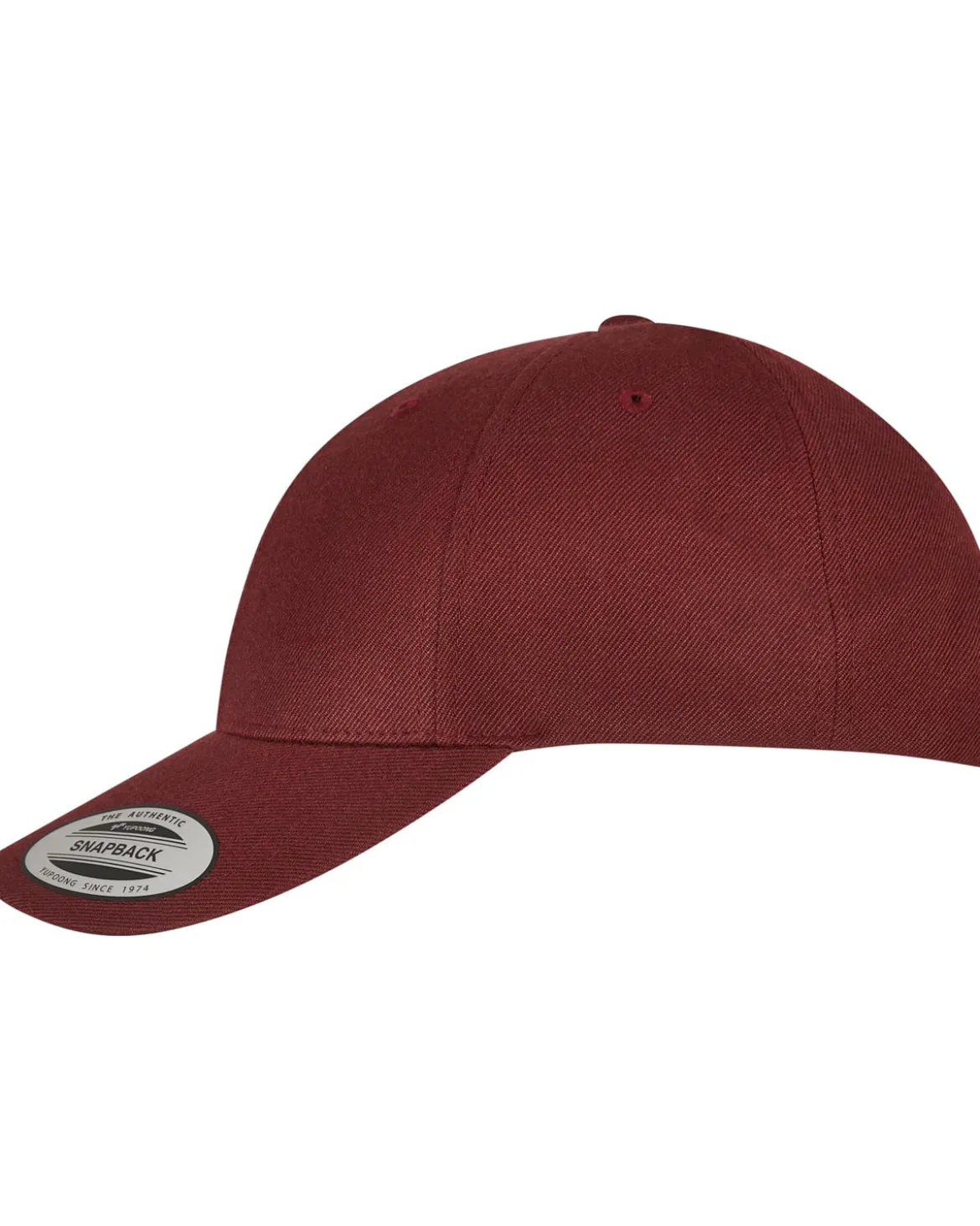 Premium curved snapback - Burgundi