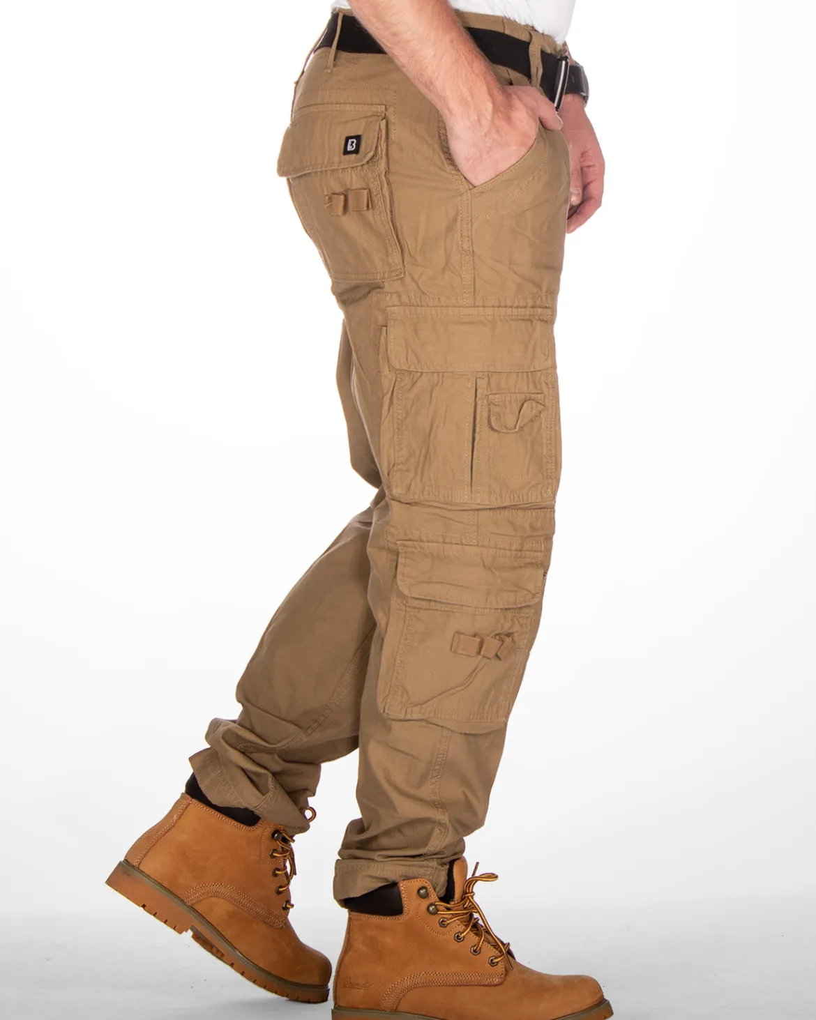 Pure slim reisitaskuhousut - Beige