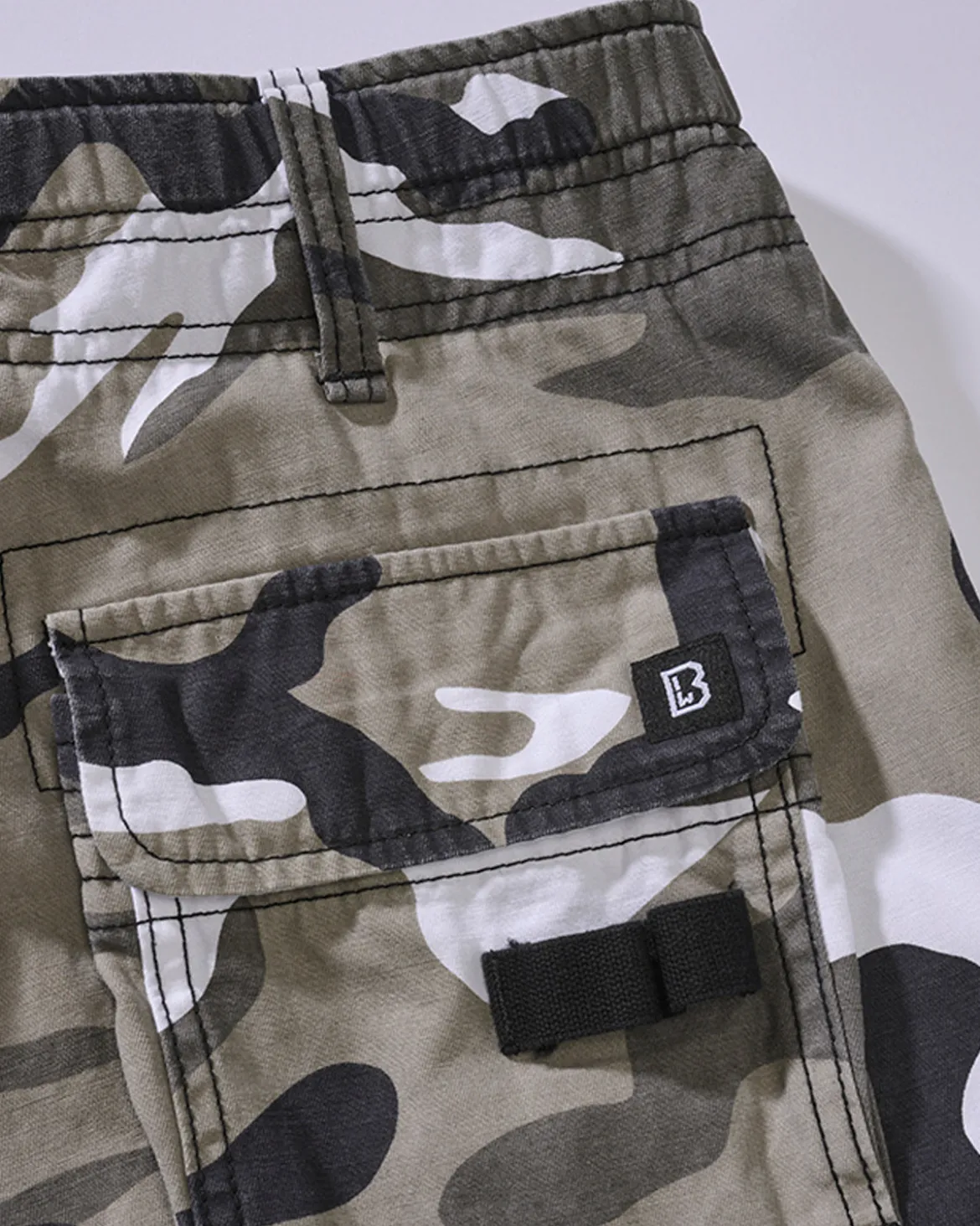 Pure slim reisitaskuhousut - Valkoinen camo