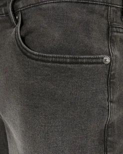 Relaxed fit farkkushortsit - Musta