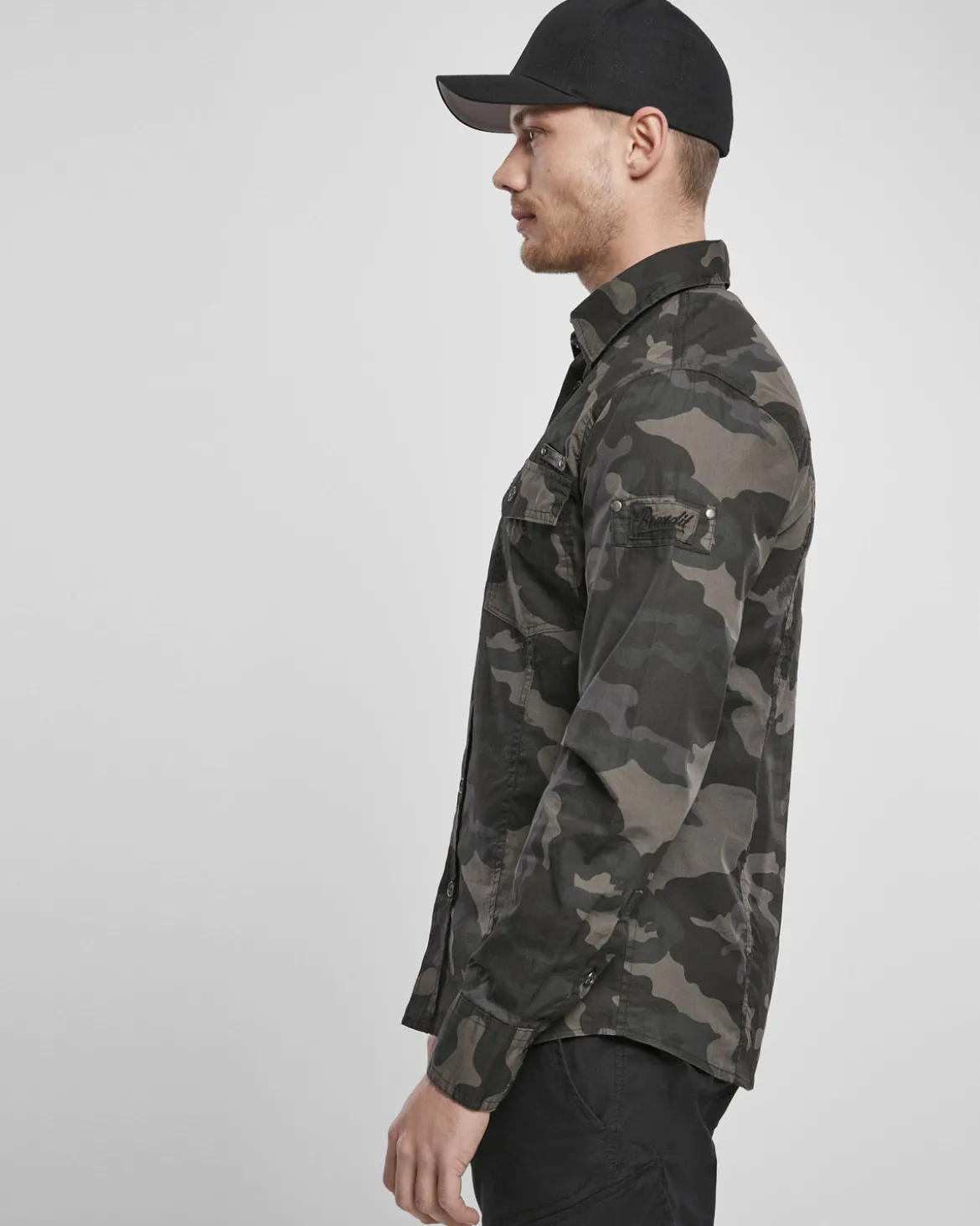 Slim worker kauluspaita - Tumma camo