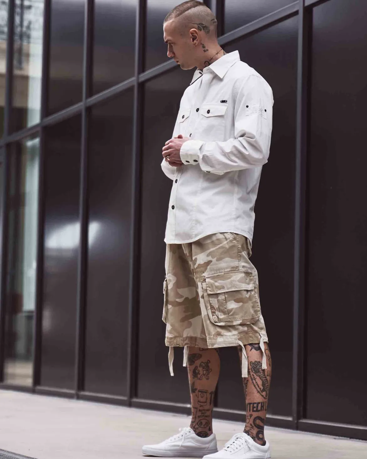 Slim worker kauluspaita - Valkoinen