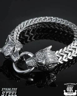 Steel Wolf Head rannekoru - Teräs