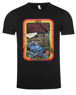 Stranger things retro t-paita - Musta