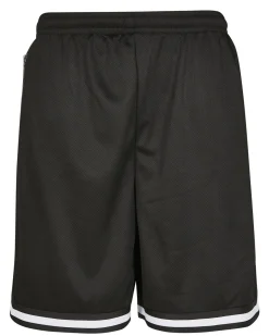 Stripe mesh shortsit - Musta/Valkoinen