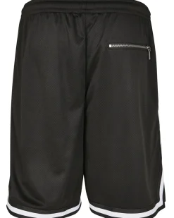 Stripe mesh shortsit - Musta/Valkoinen