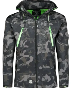 Techno softshelltakki - Camo/Vihreä