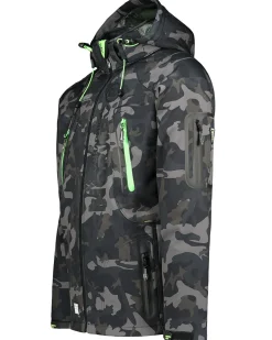 Techno softshelltakki - Camo/Vihreä