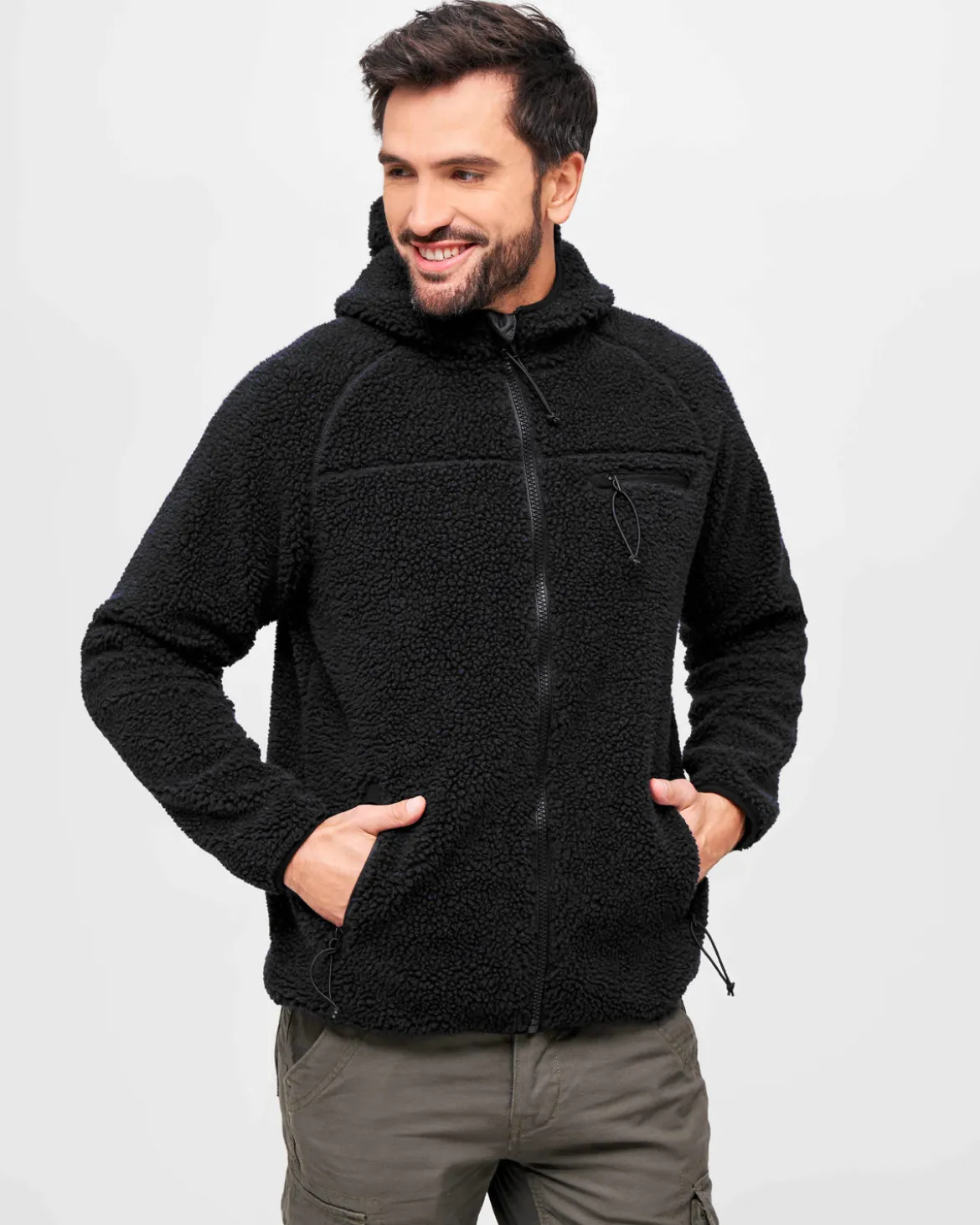Teddyfleece Worker takki - Musta