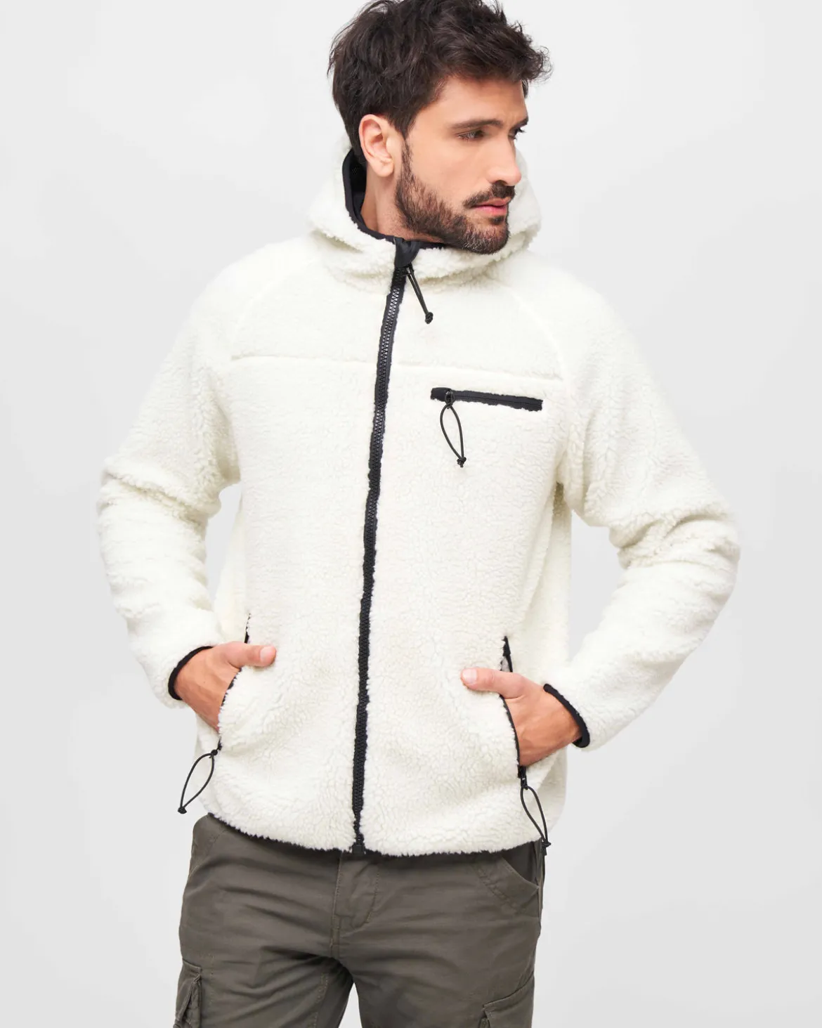 Teddyfleece Worker takki - Valkoinen