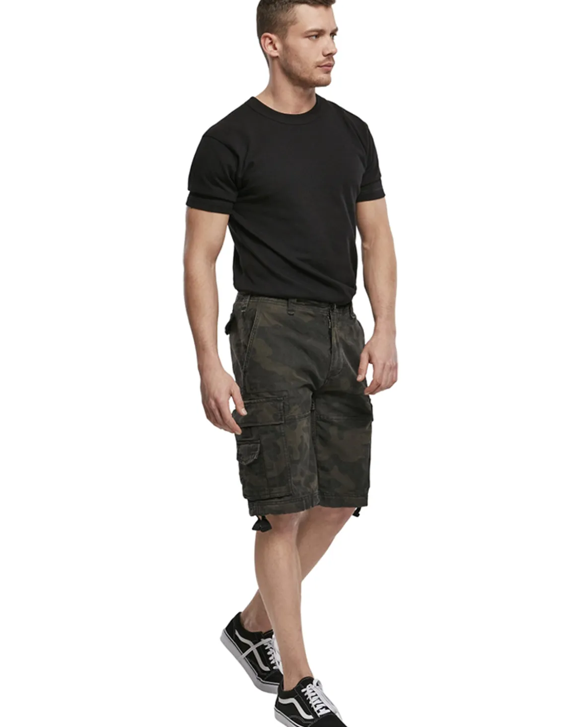 Vintage reisitaskushortsit - Tumma camo