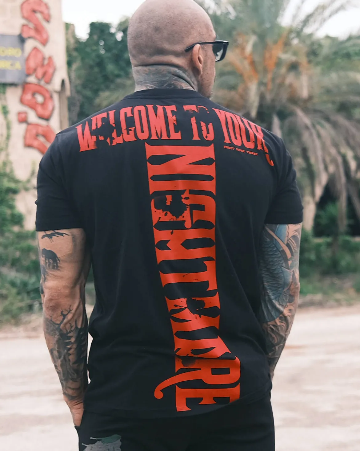 Welcome t-paita - Musta