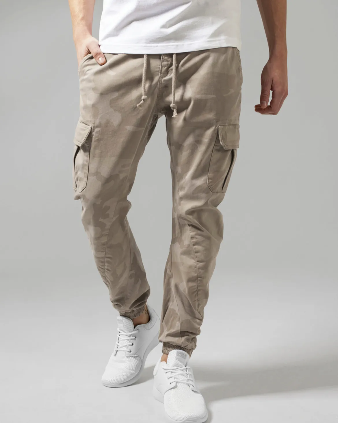 Zane reisitaskuhousut - Beige camo